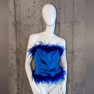 ILLA ILLA New Feather Corset 90s crop top